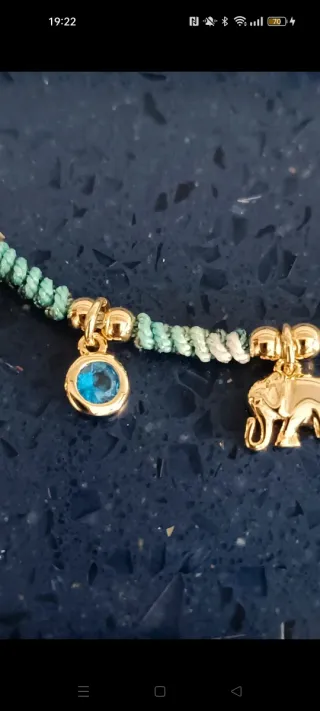 Pulsera Luxenter Plata Dorada y Verde