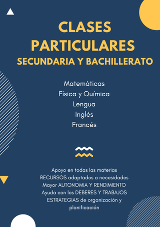 Profesor Clases particulares