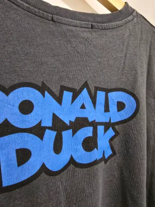 Camiseta corta Donald Duck negra Bershka M