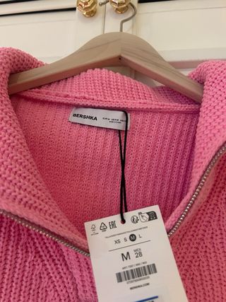 Jersey Bershka Rosa Talla M