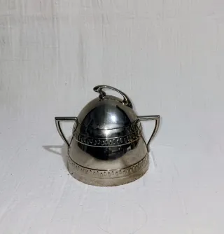 Juego té/café Art Decó metal plateado