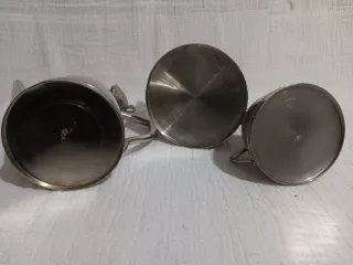 Juego té/café Art Decó metal plateado