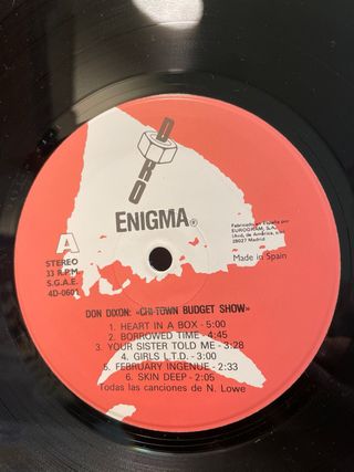 DON DIXON  “Chi-Town Budget Show”LP vinilo NM/NM