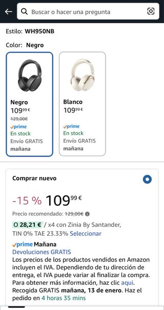 Auriculares Edifier WH950NB • NUEVOS