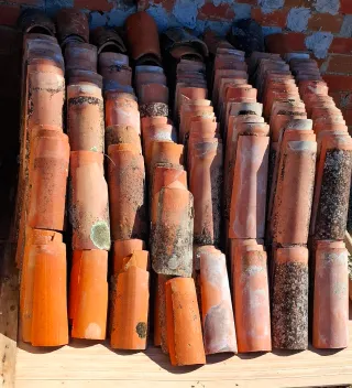 Tejas árabes curvas - Lote ( entre 300 y 400)