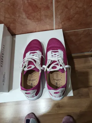Zapatillas Geox Mujer Talla 41 Rosa y Blanco