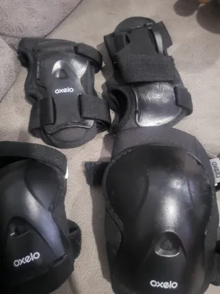 Set 3 protectores patín patines Oxelo Talla S