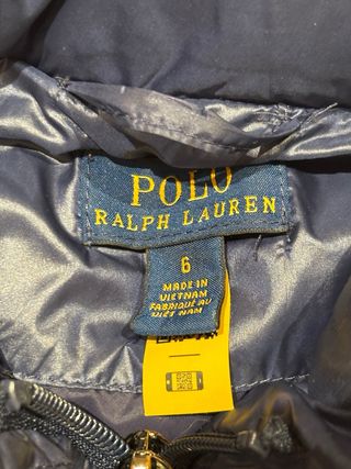 Plumífero Ralph Lauren Azul Niño/Niña Talla 6