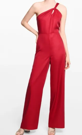 Mono chica Mango teen Rojo Satén Talla M