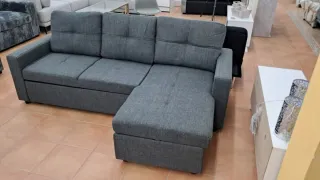 Sofá cama chaise longue con arcón