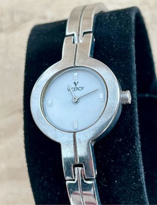 Reloj Viceroy Mujer Plata y Blanco.