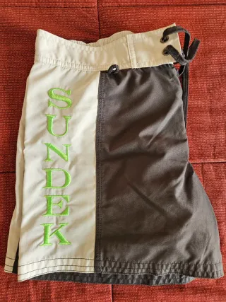 Costume uomo S Sundek grigio  bianco pantaloncino