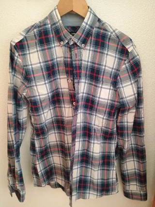 Camisa de cuadros hombre