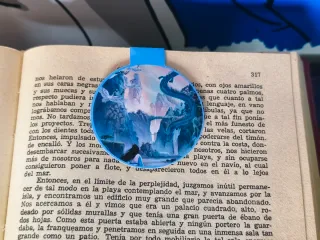 Marcapáginas magnético Seis grullas