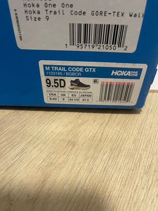 Hoka Scarpa Trekking Trail Code GTX Tg 43 1/3
