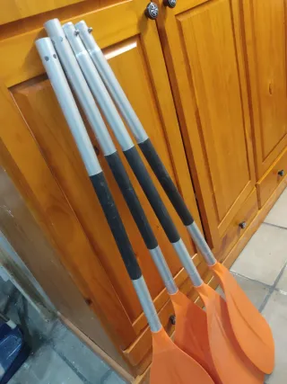 2 Palas Desmontables Kayak Naranja