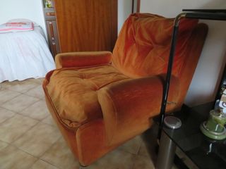 Poltrona vintage in velluto