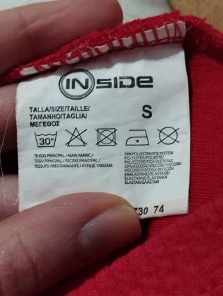 Top rojo Inside talla S