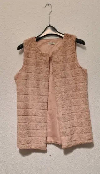 Chaleco pelo rosa