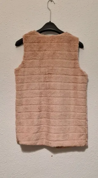 Chaleco pelo rosa