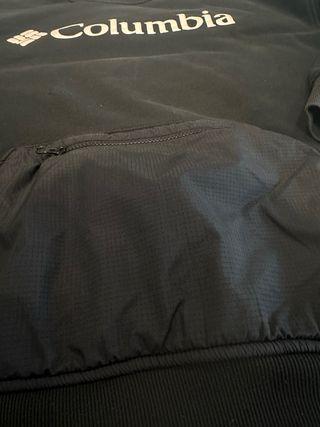 Sudadera Columbia Negra con Bolsillo Cremallera