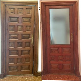 Puertas madera estilo castellano