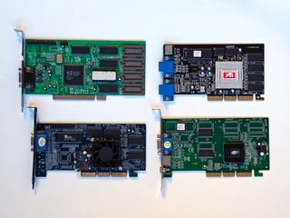 LOTE DE 4 TARJETAS GRAFICAS ANTIGUAS