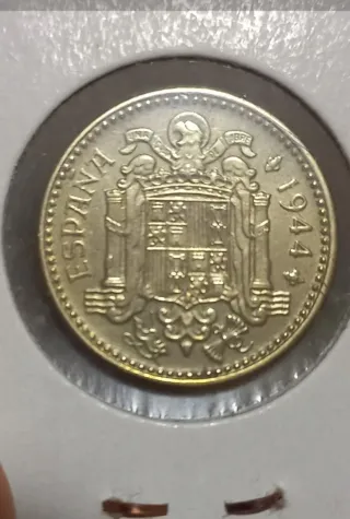 1 Peseta 1944 Moneda España vintage