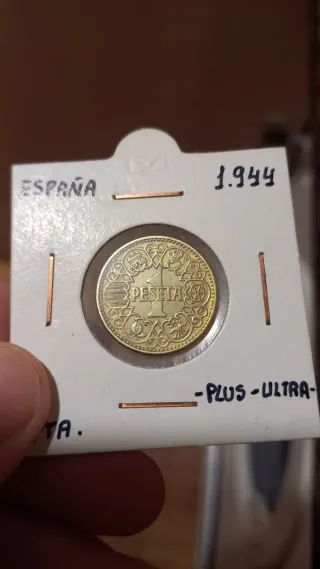 1 Peseta 1944 Moneda España vintage