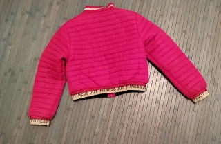 Cazadora acolchada rosa 8-10 años