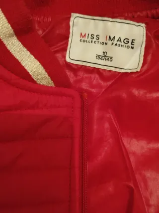 Cazadora acolchada rosa 8-10 años