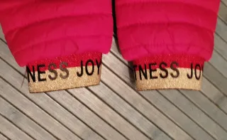 Cazadora acolchada rosa 8-10 años