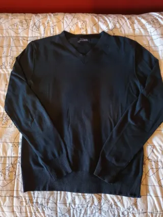 Jersey de pico Zara Negro M Vintage