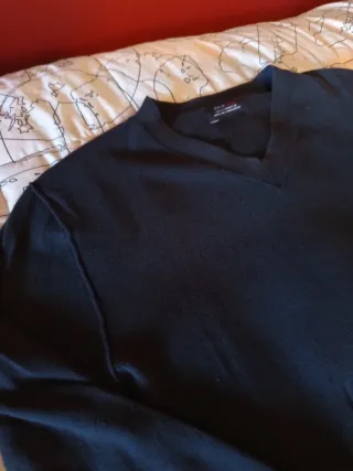 Jersey de pico Zara Negro M Vintage