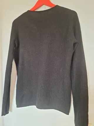 Jersey 100% Cachemira Negro