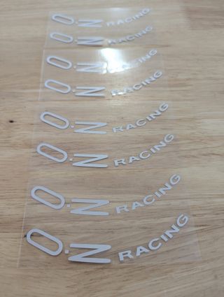 Adhesivos Llantas OZ Racing Plateadas