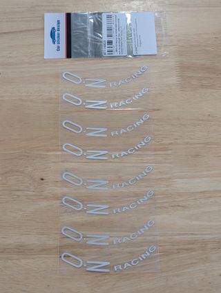 Adhesivos Llantas OZ Racing Plateadas