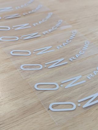 Adhesivos Llantas OZ Racing Plateadas