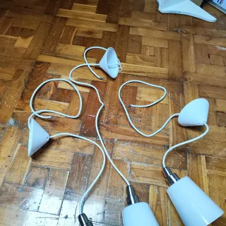 Lámparas de techo colgantes blancas