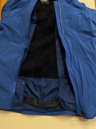 Anorak esquí Salomon mujer azul eléctrico