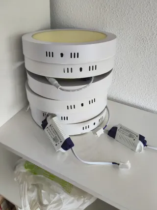 Aplique LED Techo Gris y Blanco