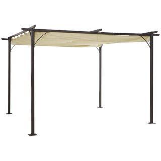 Pérgola metálica 3x3m negra