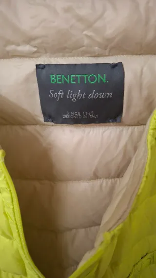 Piumino Benetton giallo