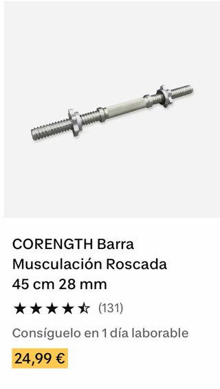 Set Mancuernas Decathlon 2x1kg + 2x2.2kg