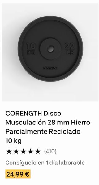 Set Mancuernas Decathlon 2x1kg + 2x2.2kg
