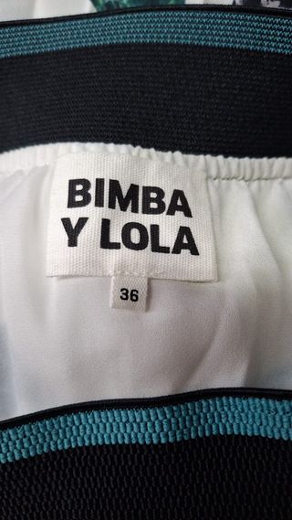 Falda Bimba y Lola Plisada Midi Estampada