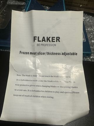 Cortadora Carne Congelada FLAKER Nueva