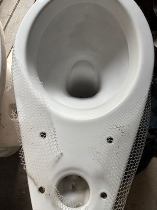 Lavabo de porcelana blanco