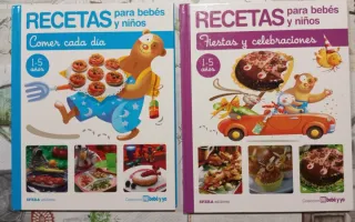 Lote 5 Libros Recetas Bebés y Niños