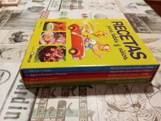 Lote 5 Libros Recetas Bebés y Niños